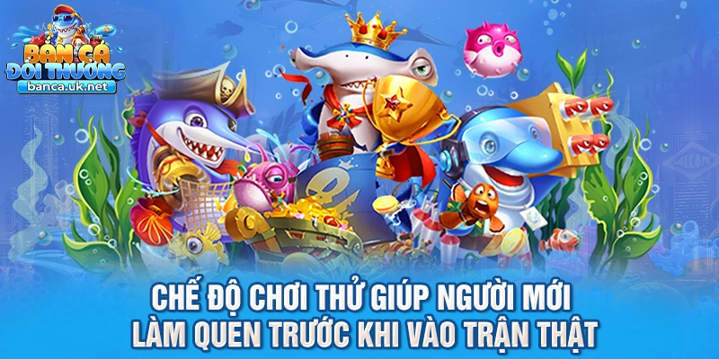 Chế độ chơi thử giúp người mới làm quen trước khi vào trận thật