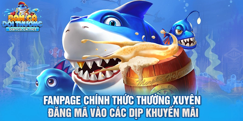 Fanpage chính thức thường xuyên đăng mã vào các dịp khuyến mãi